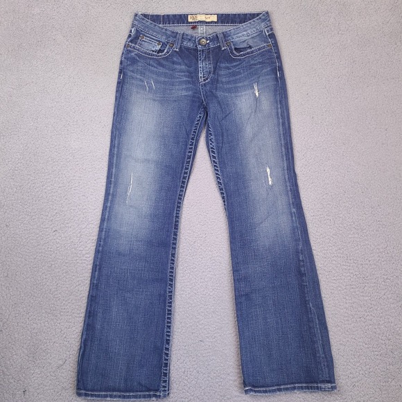 BKE Jeans Womens 29 x 30.5 Blue Kate Bootcut Low Rise Dark Wash Stretch Denim - Picture 1 of 15